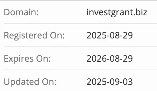 домен Invest Grant