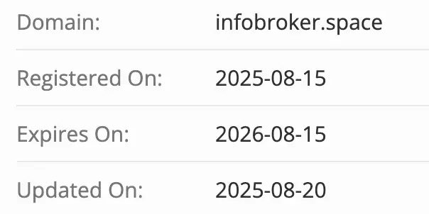 INFOBROKER домен  домен INFOBROKER