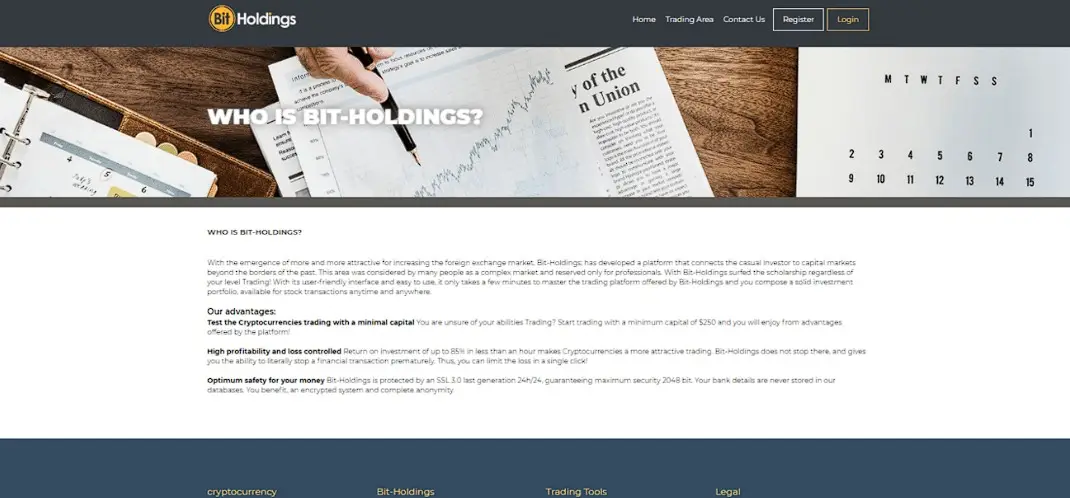 Основная информация о Bit-Holdings