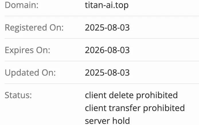 Titan AI домен домен Titan AI