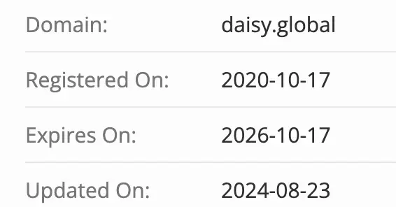 домен Daisy Global