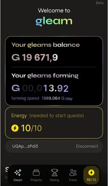 Как заработать GLEAM coin 