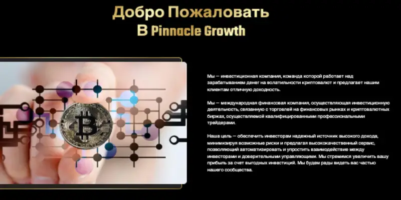 инфо о платформе Pinnacle Growth