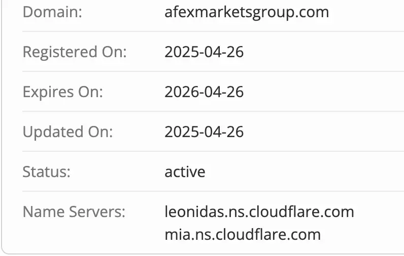 Afex Markets Group домен