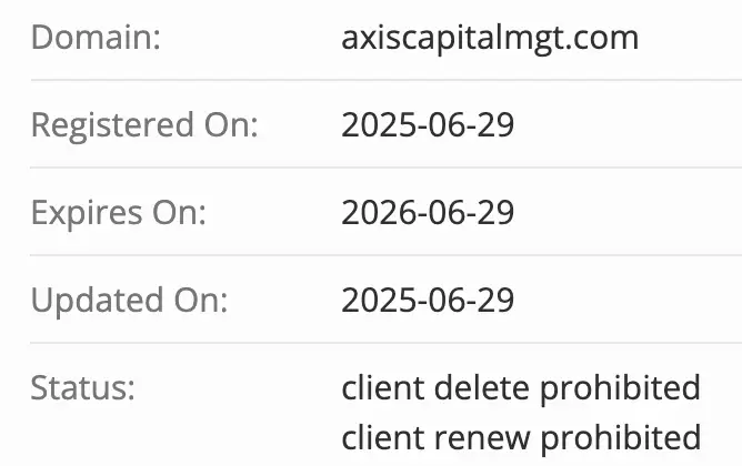 домен Axis Capital