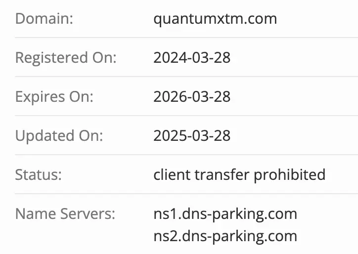 Quantum-XTM домен