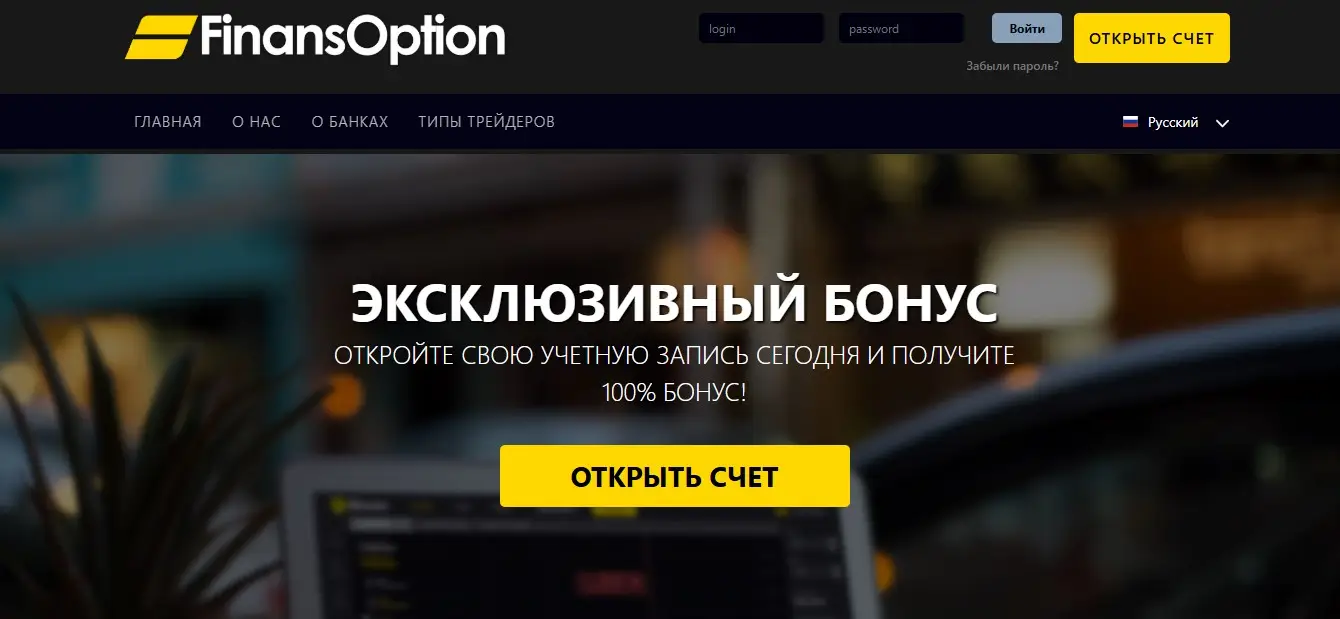 Основная информация о FinansOption