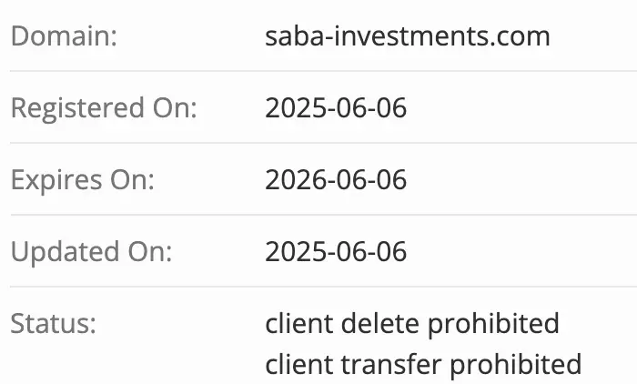 домен Saba Investments