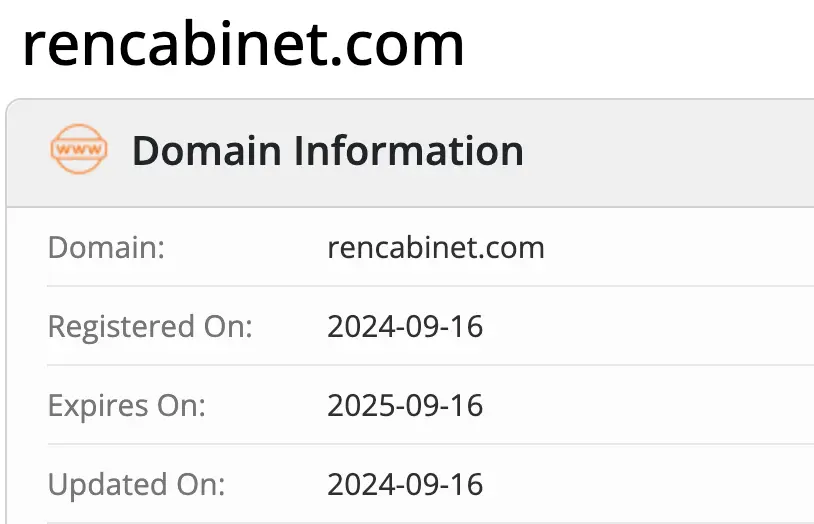 домен Ren Cabinet Ren Cabinet домен