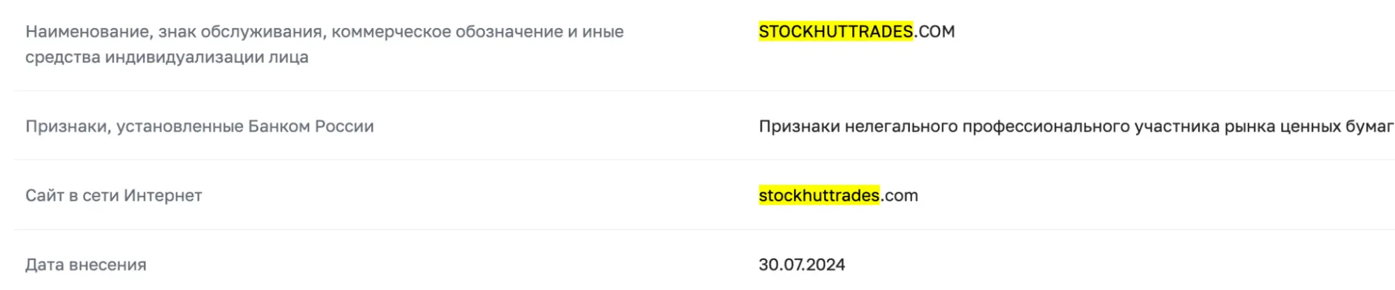 лохотрон Stockhuttrades Stockhuttrades мошенники