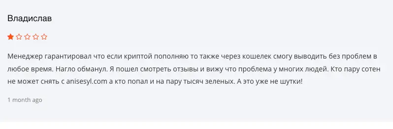 отзыв о Anisesyl