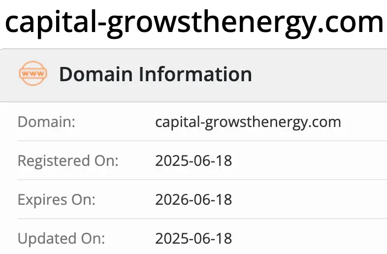 Capital-growsthenergy домен  домен Capital-growsthenergy