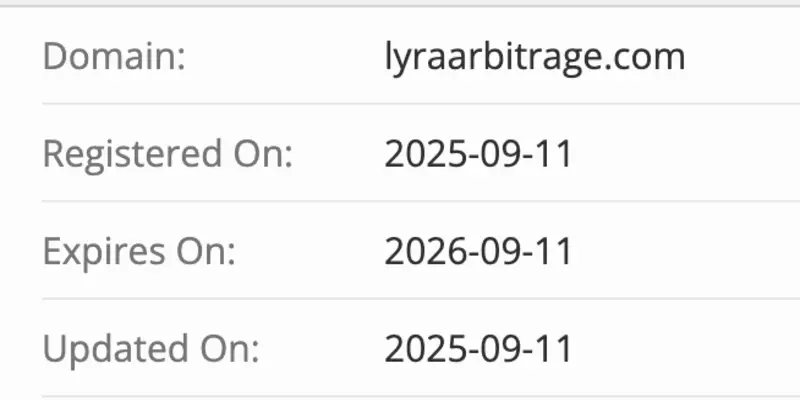 домен Lyra Arbitrage