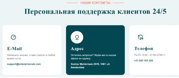 EnterpriseCAB информация  инфо о сайте EnterpriseCAB