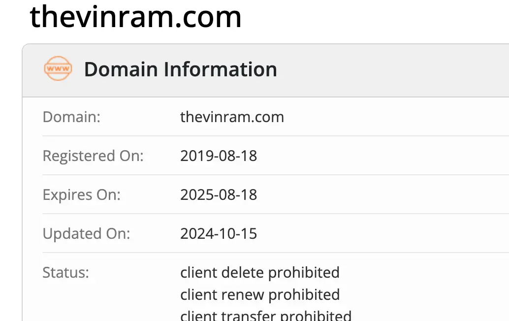 TheVinram домен