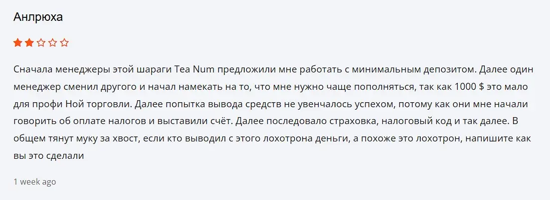 Отзыв о Teanqum