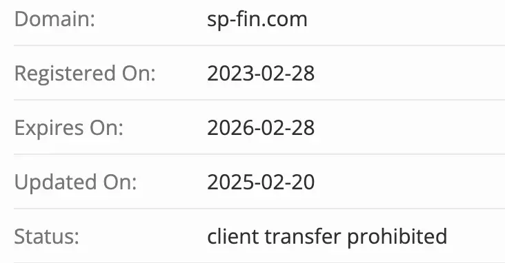 SP Finance домен домен SP Finance