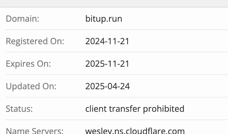 BitUp домен  домен BitUp