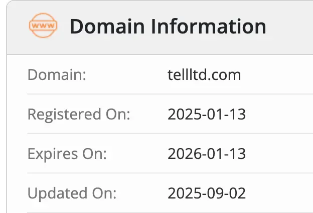 Tell LTD домен  домен Tell LTD