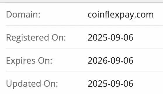 домен Coinflexpay