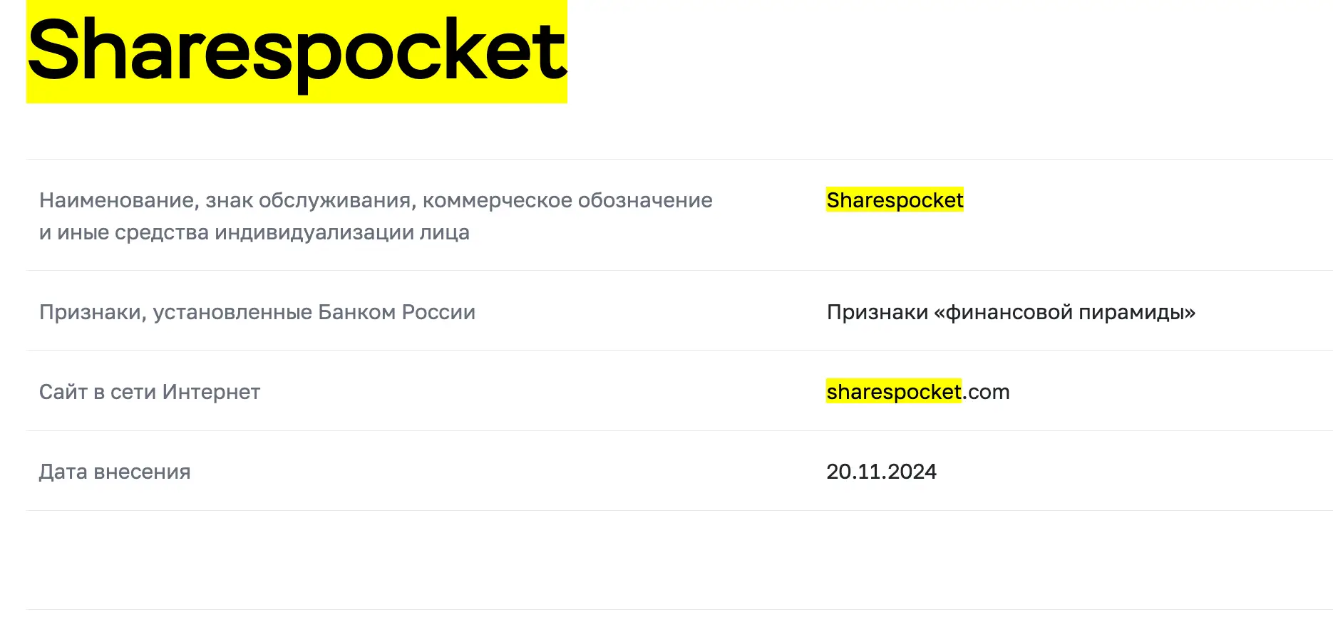 Sharespocket ΠΎΠ±ΠΌΠ°Π½ Sharespocket ΡΠΊΠ°ΠΌ