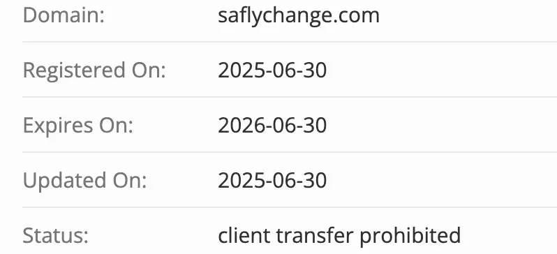 Saflychange домен  домен Saflychange
