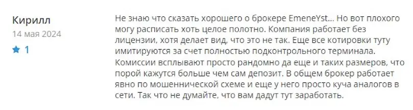 Emeneyst отзыв инвестора