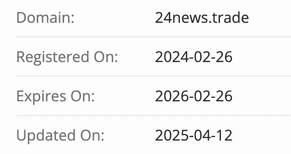 24NewsTrade домен домен 24NewsTrade