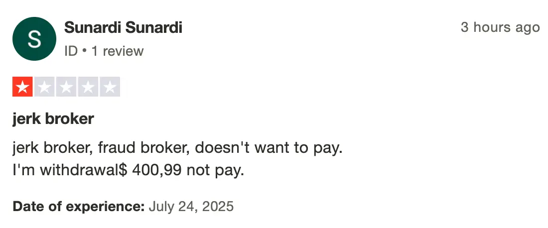 отзыв клиента 1PrimeOptions