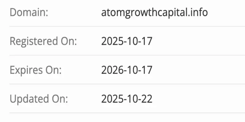 Atom Growth Capital домен домен Atom Growth Capital