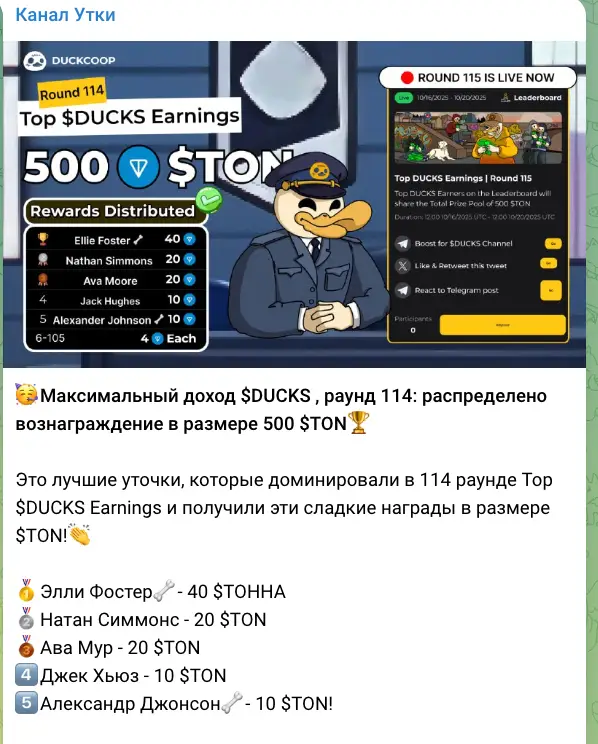 информация о DUCKS