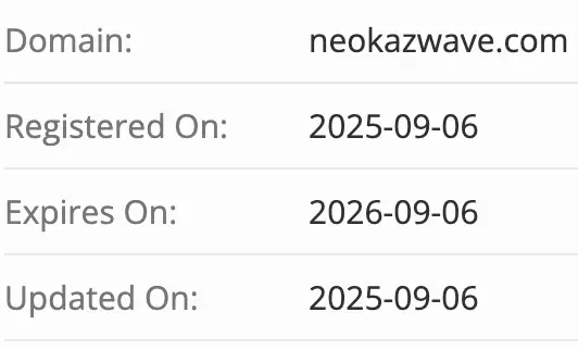 NeoKazWave домен домен NeoKazWave