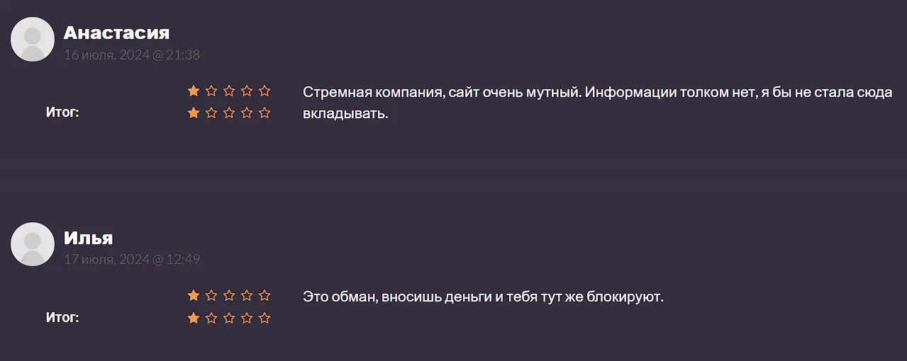 Отзыв трейдера о Theny Limided