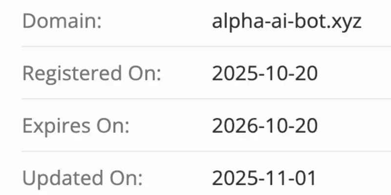 домен Alpha AI Bot