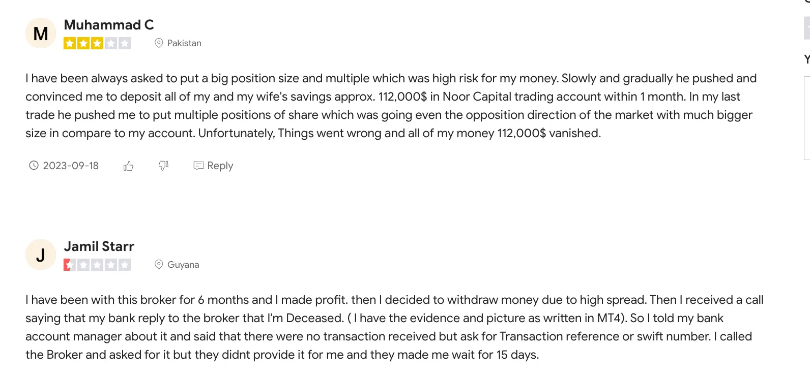 Noor Capital PSC отзывы людей