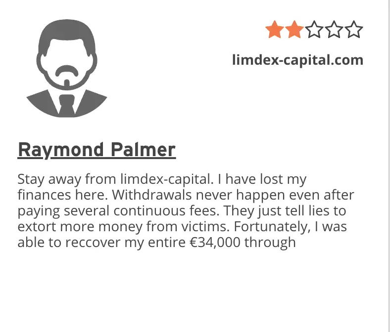 отзывы о Limdex Capital Limdex Capital отзыв