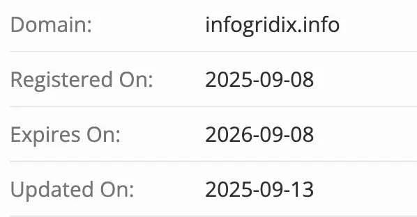 Infogridix домен домен Infogridix