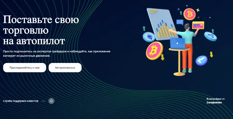 инфо о сайте Corepointex