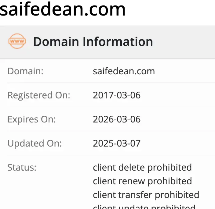Saifedean.com домен