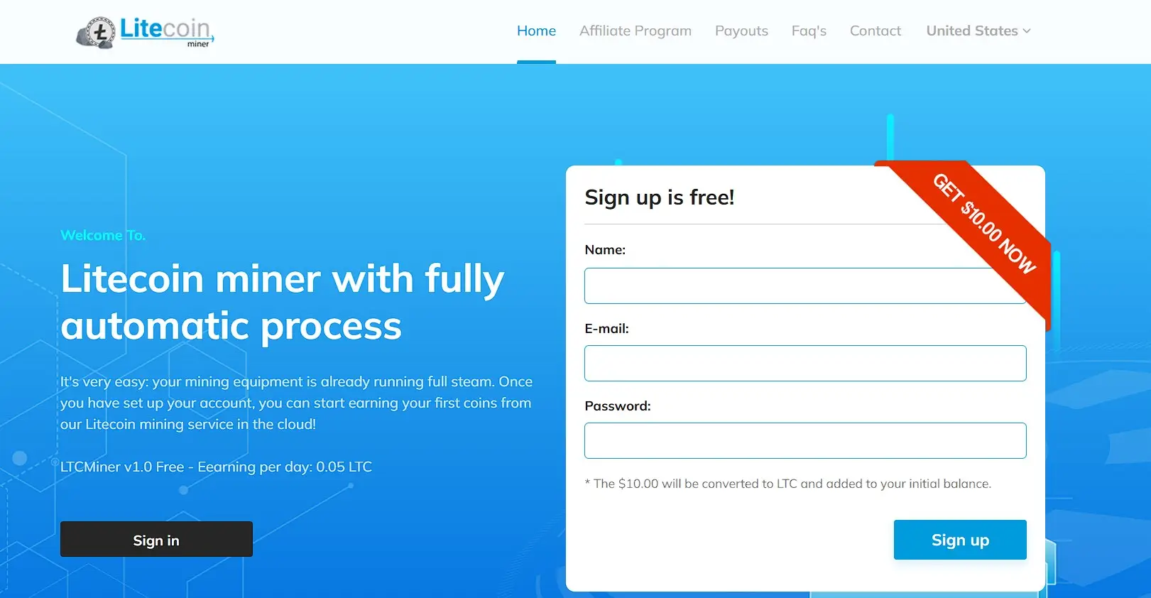 Основная информация о LTCMiner Основная информация о LTCMiner