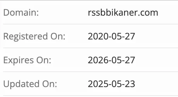 Railway Shramik Sahakari Bank Ltd., Bikaner домен