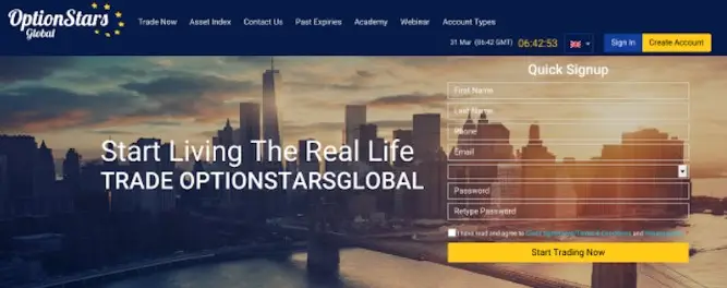Основная информация о OptionStarsGlobal