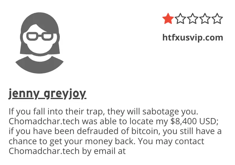 отзыв клиента Htfxusvip