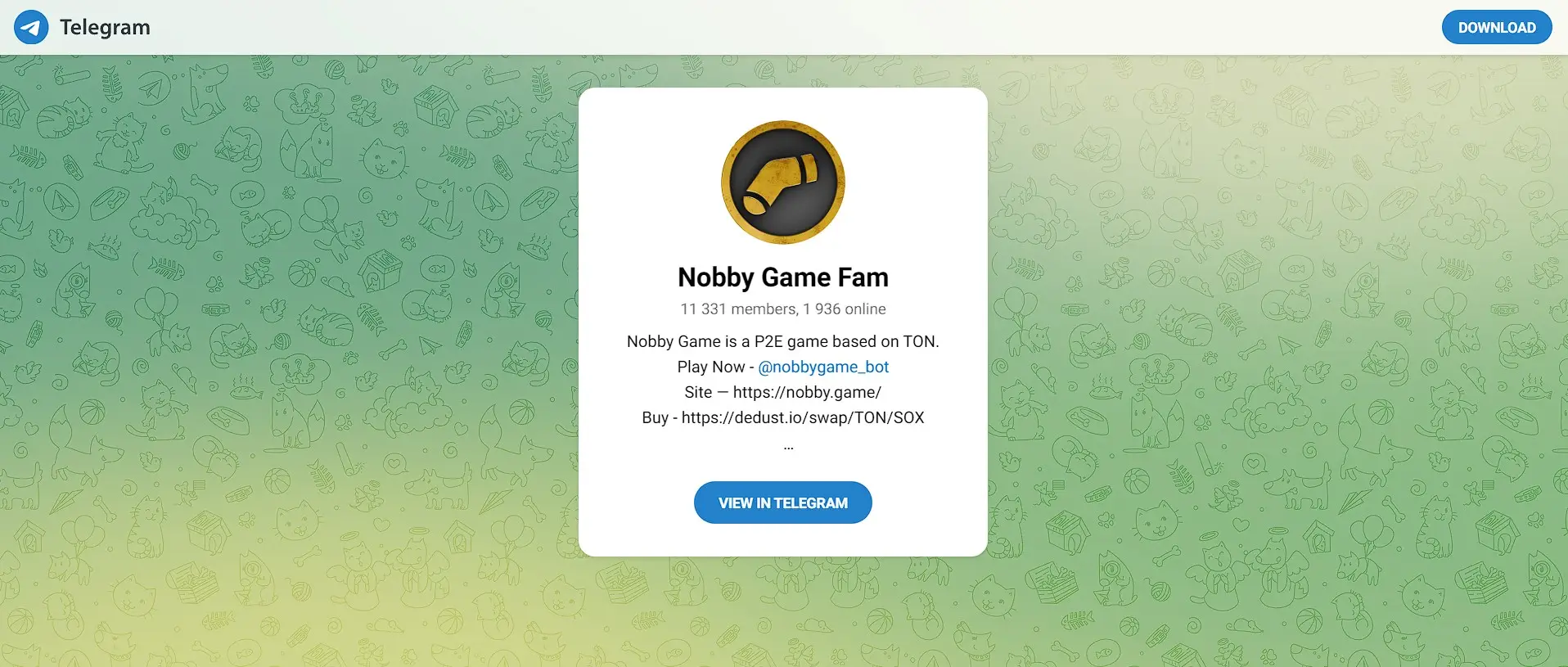 Обзор криптоигры Nobby Game