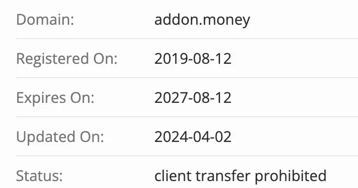 домен AddonMoney