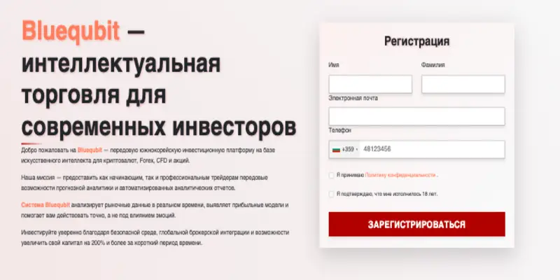 Обзор платформы Bluequbit Trading