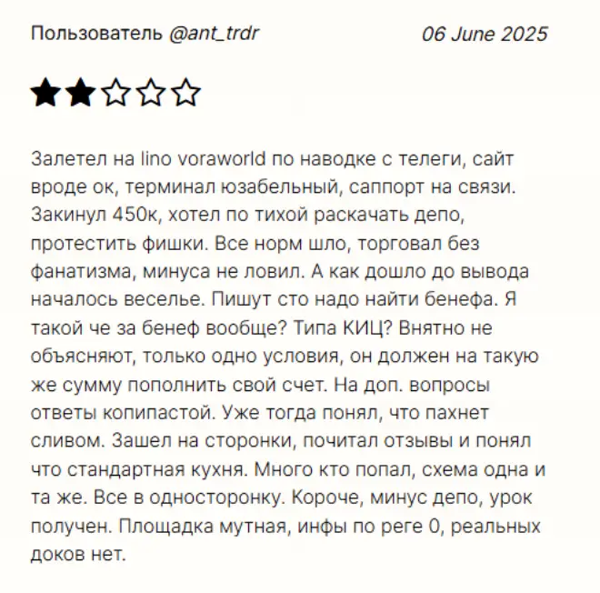Linovora отзыв о брокере  отзыв клиента Linovora