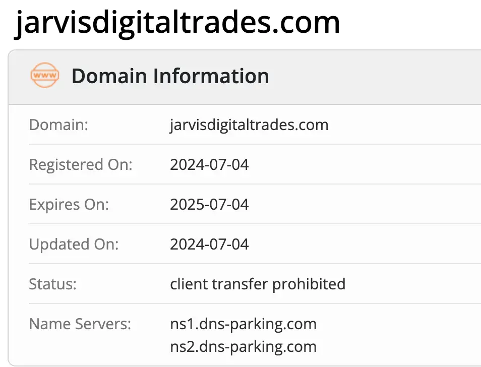 домен Jarvis Digital Trades Jarvis Digital Trades домен