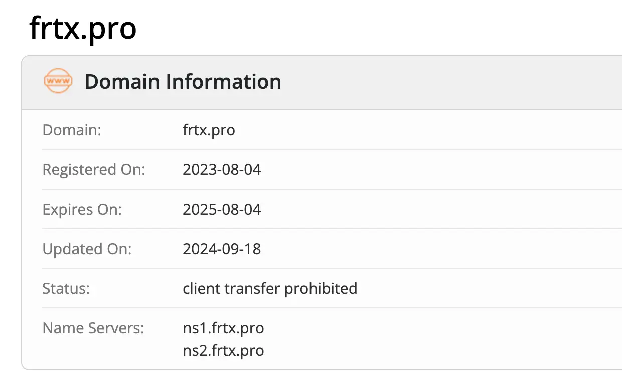 домен FRTX FRTX домен