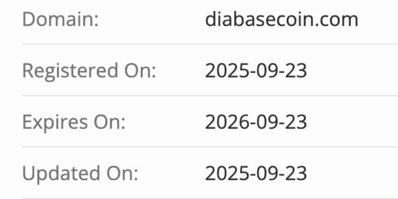 DIABASECOIN домен домен DIABASECOIN